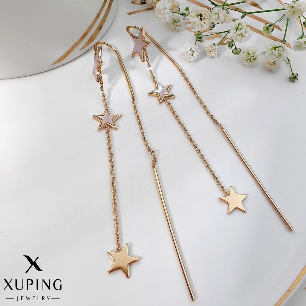 گوشواره بخیه ای ستاره ای ژوپینگ کد 2319 - خرید آنلاین از گالری آداس